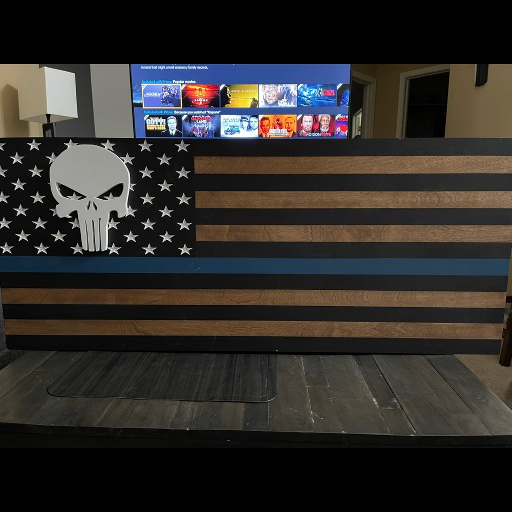 Gun concealment wall flag